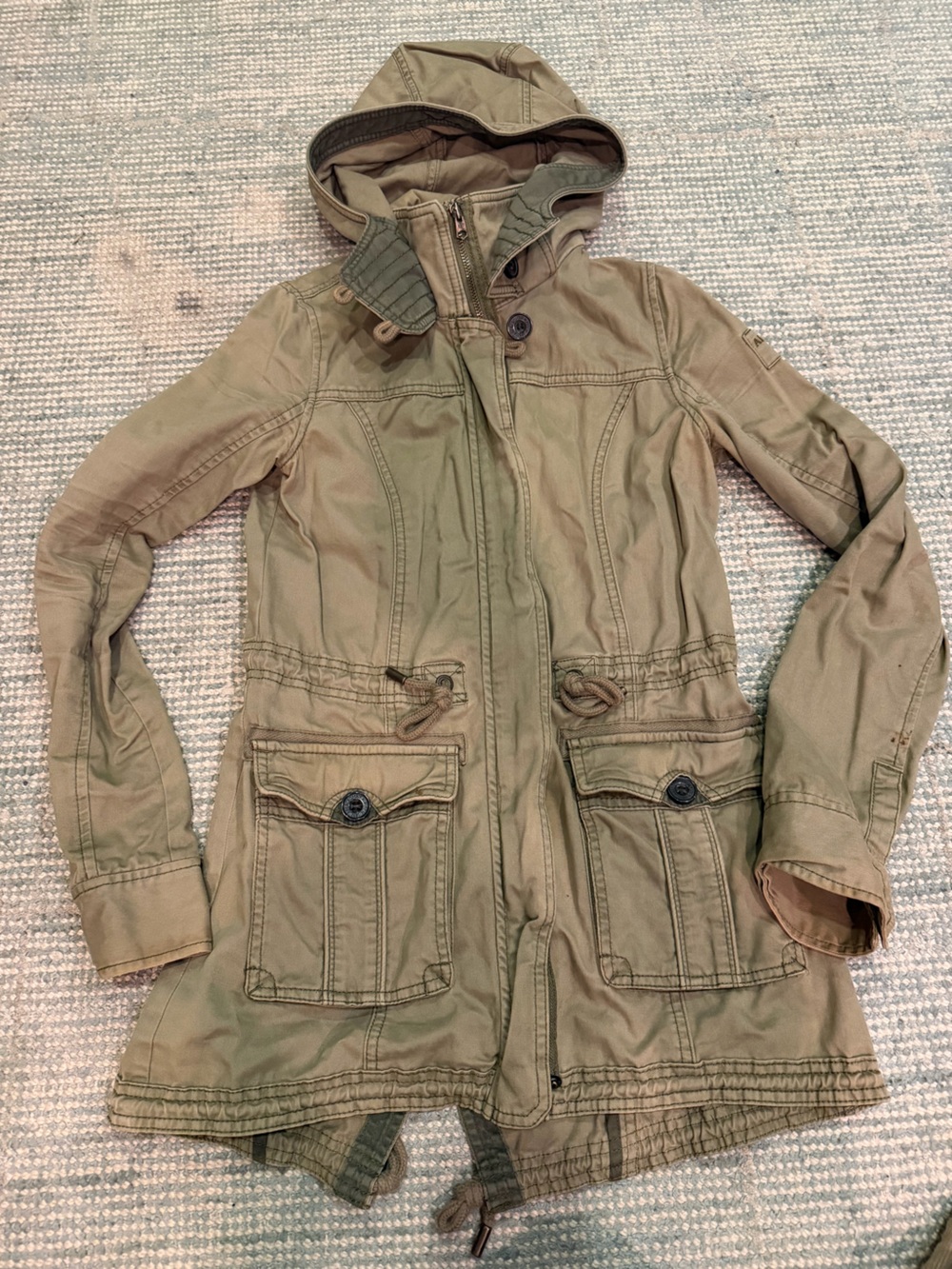 Abercrombie & Fitch Olive Utility Jacket